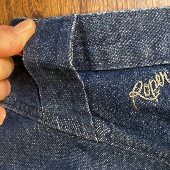 Vintage Roper High Waisted Dark Wash 100% Cotton Western Jeans-Sz 11-Inseam 37 - Picture 14 of 14